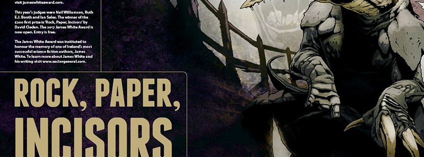 Artwork from Interzone 267 by Martin Hanford